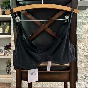 NWT Savage x Fenty Rihanna Black Mesh Logo Bra